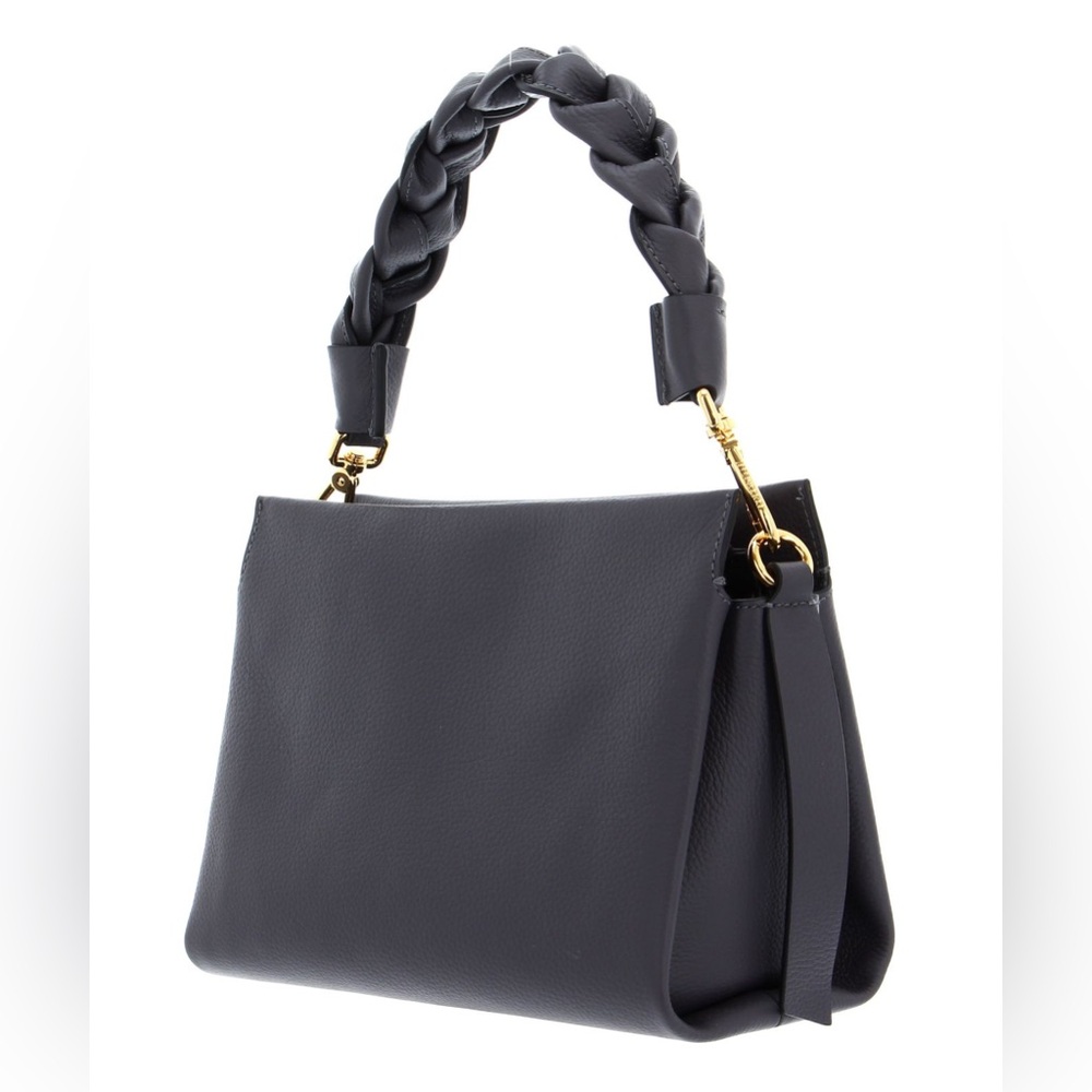 Coccinelle Boheme Grana Double Shoulder Bag - Dark Grey